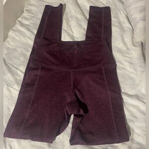Aerie Chill Play Move Ankle Leggings High Rise Purple Women's Size S